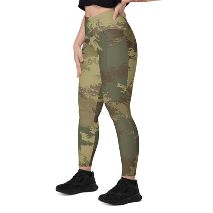 Poisonous Multi-Terrain CAMO Leggings with pockets - Womens With Pockets