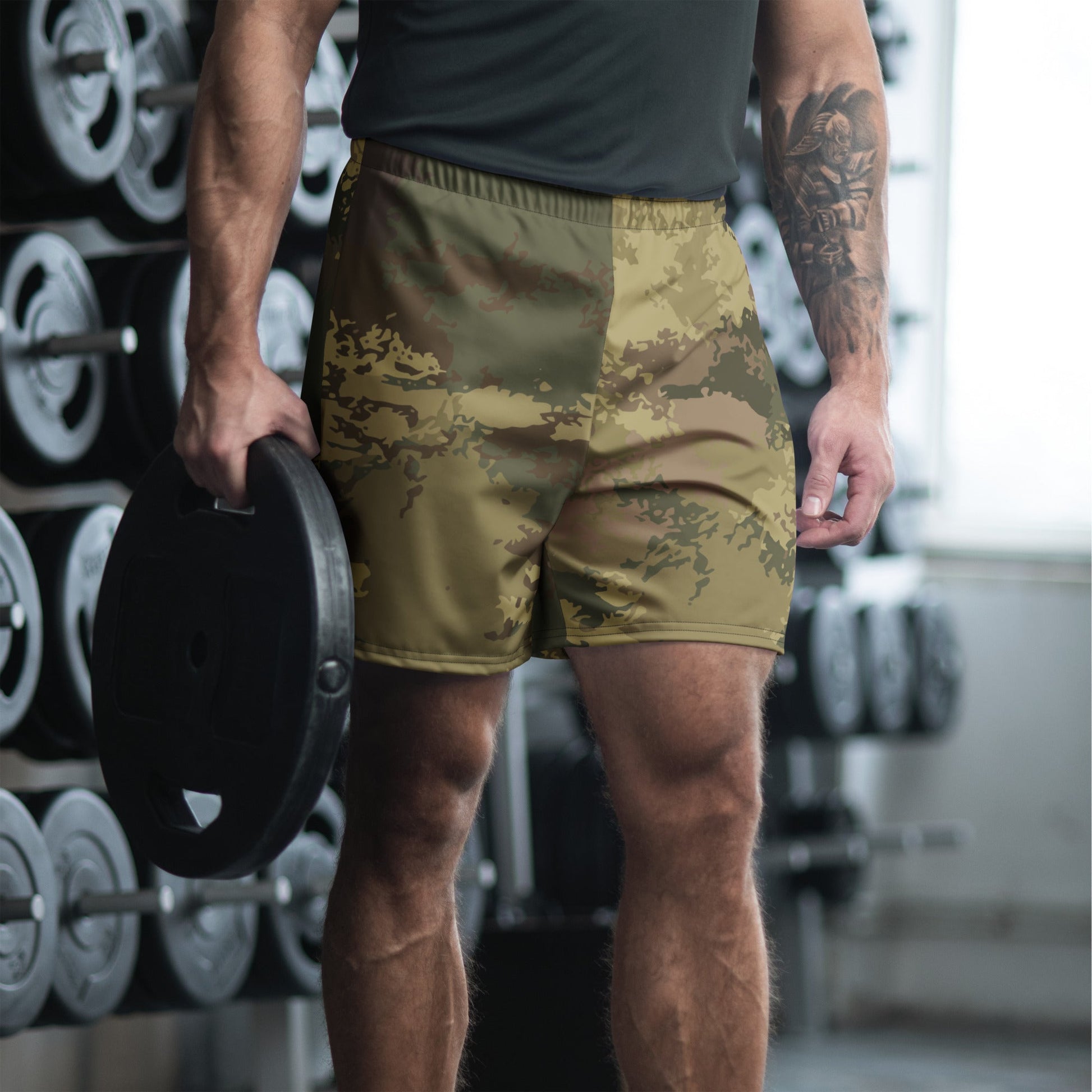 Poisonous Multi-Terrain CAMO Unisex Athletic Long Shorts - XS