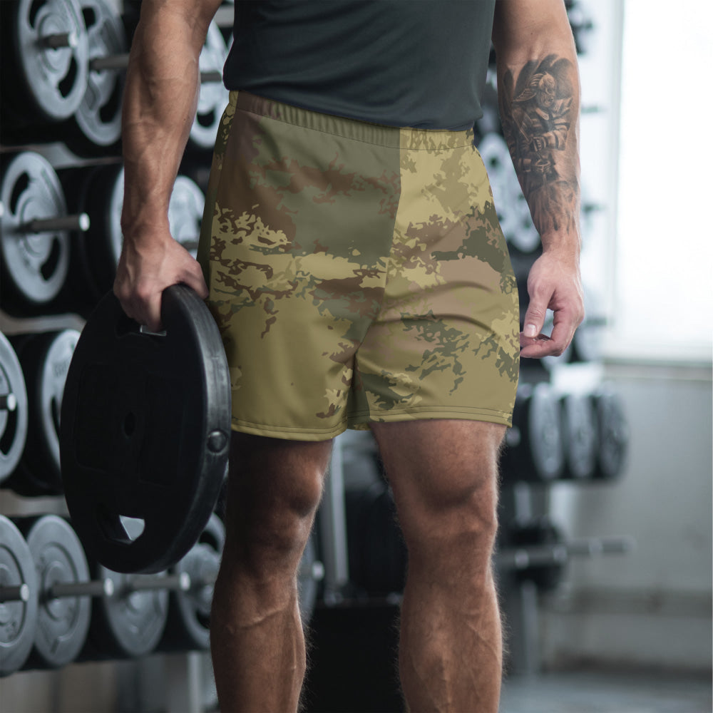 Poisonous Multi-Terrain CAMO Unisex Athletic Long Shorts - XS