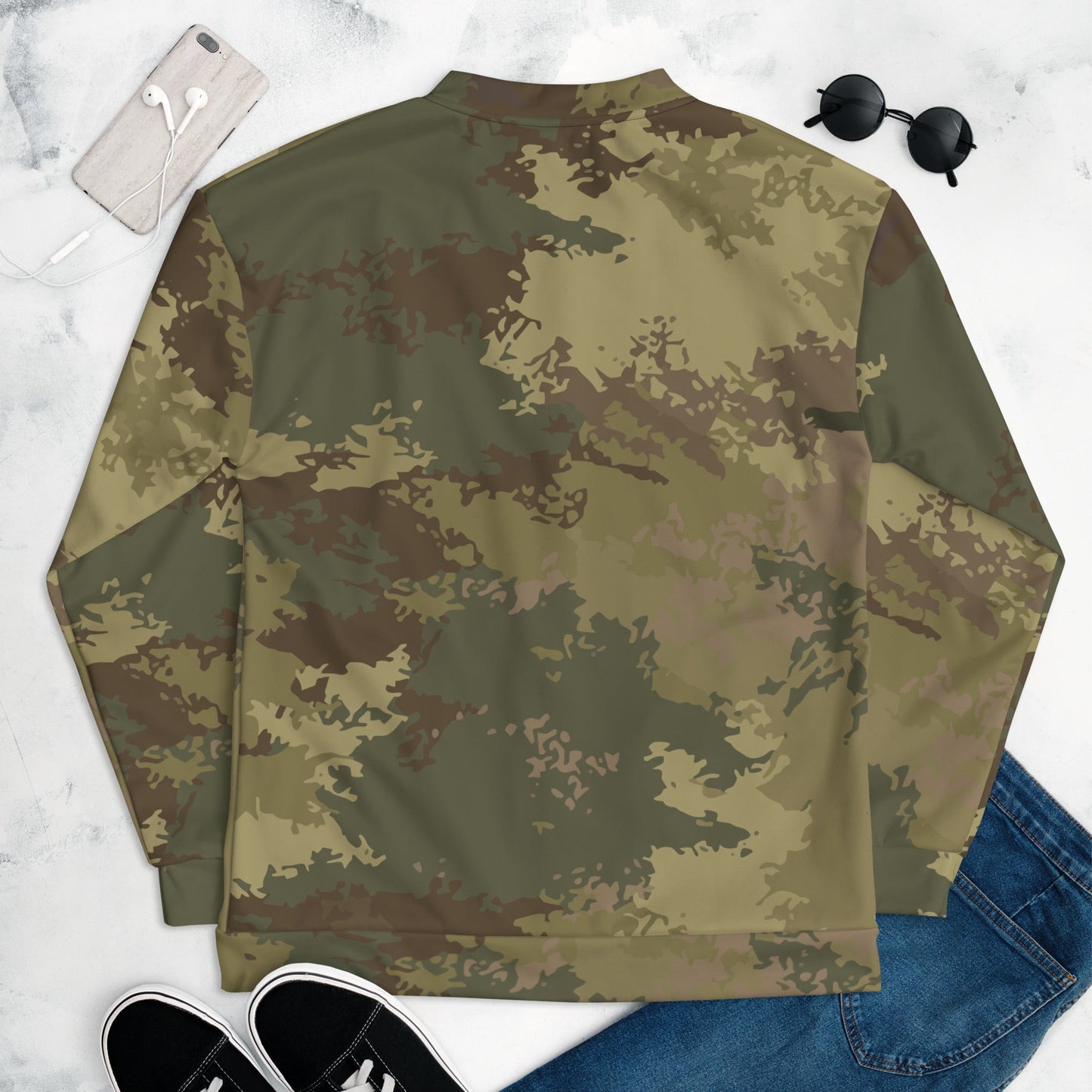Poisonous Multi-Terrain CAMO Unisex Bomber Jacket - Jackets