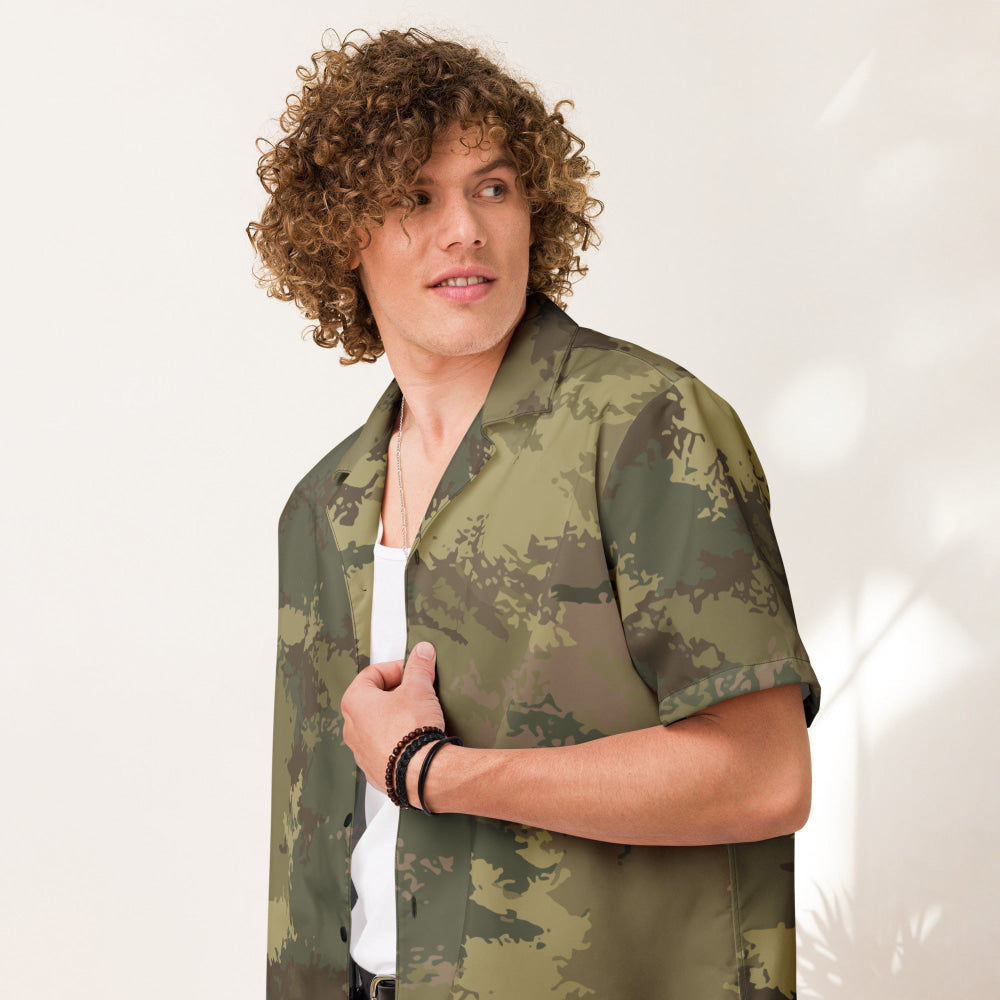 Poisonous Multi-Terrain CAMO Unisex button shirt - Button Shirt