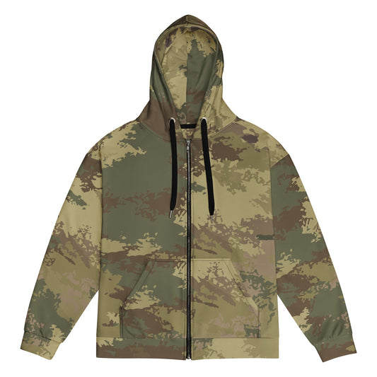 Poisonous Multi-Terrain CAMO Unisex zip hoodie - 2XS - Zip Hoodies