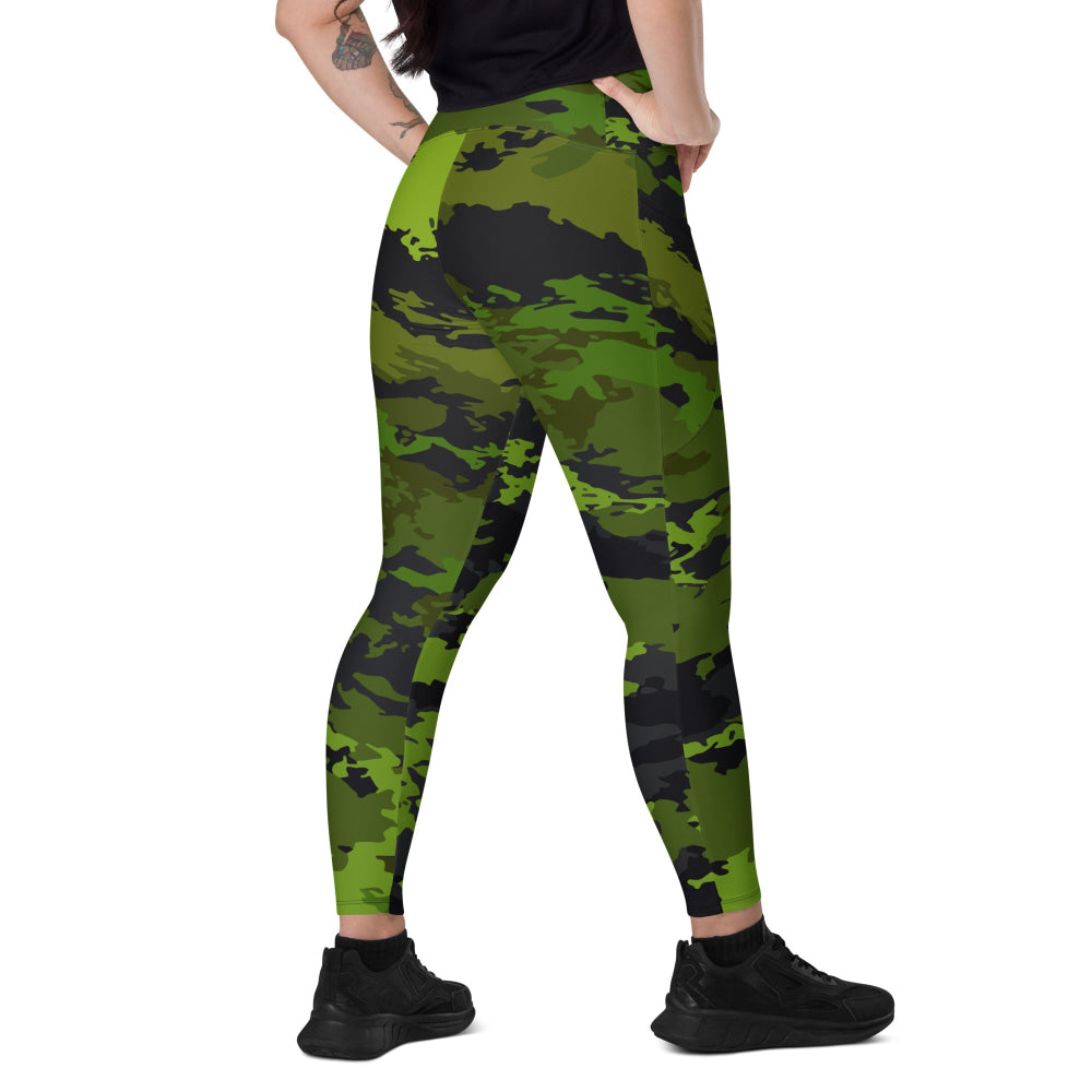 Poisonous Tropical CAMO Leggings with pockets - 2XS - Womens With Pockets