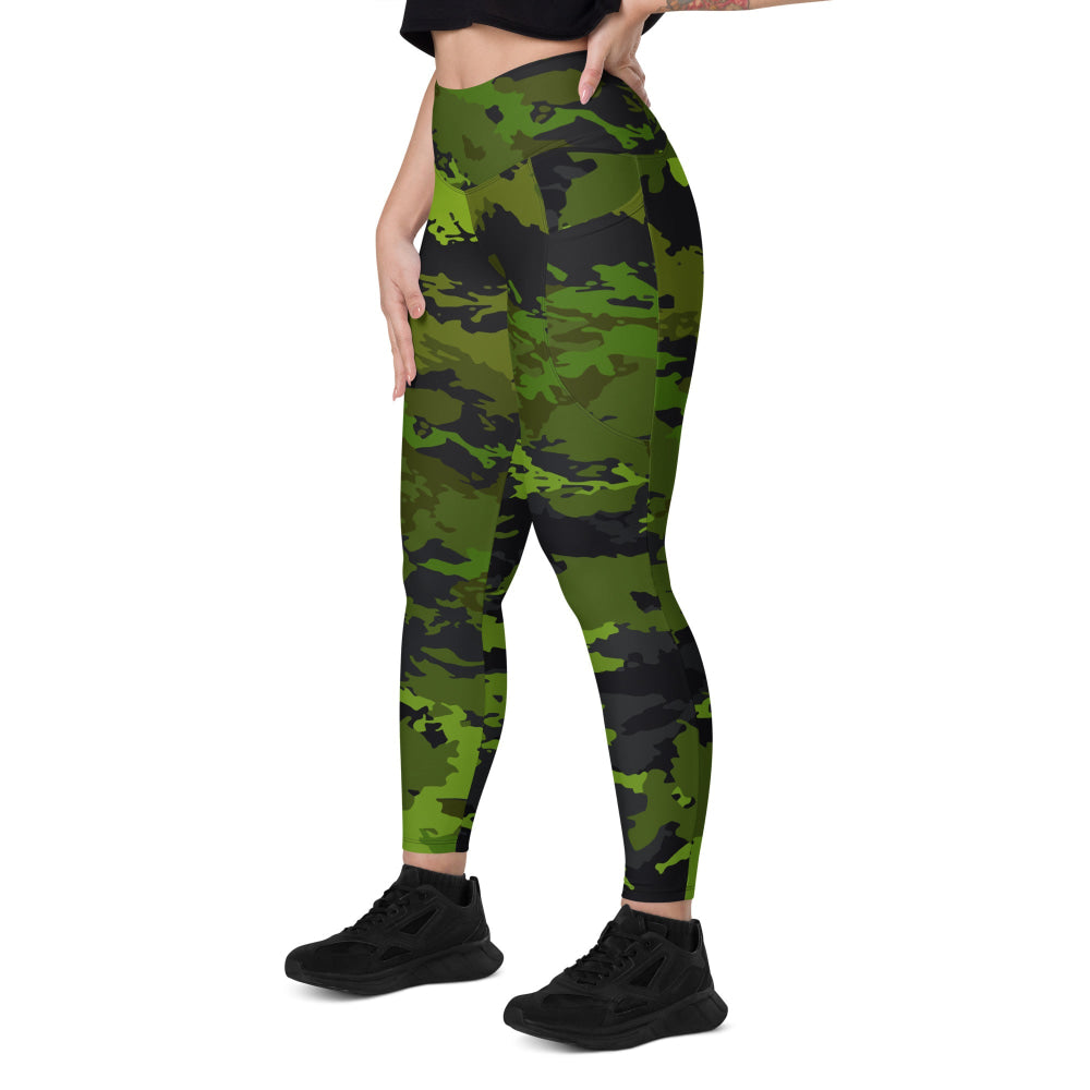 Poisonous Tropical CAMO Leggings with pockets - Womens With Pockets