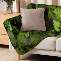 Poisonous Tropical CAMO Sherpa blanket