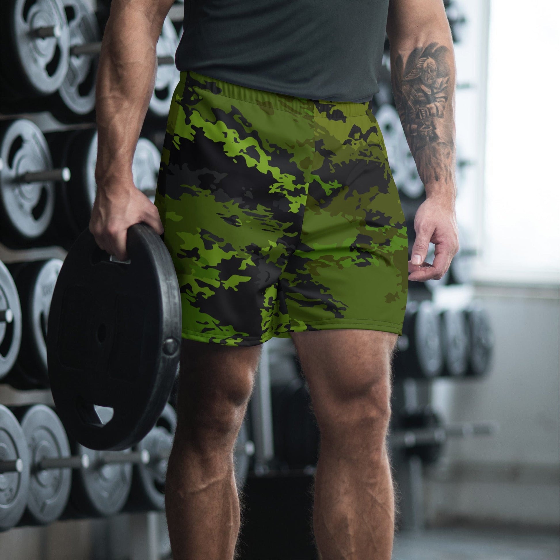 Poisonous Tropical CAMO Unisex Athletic Long Shorts - XS