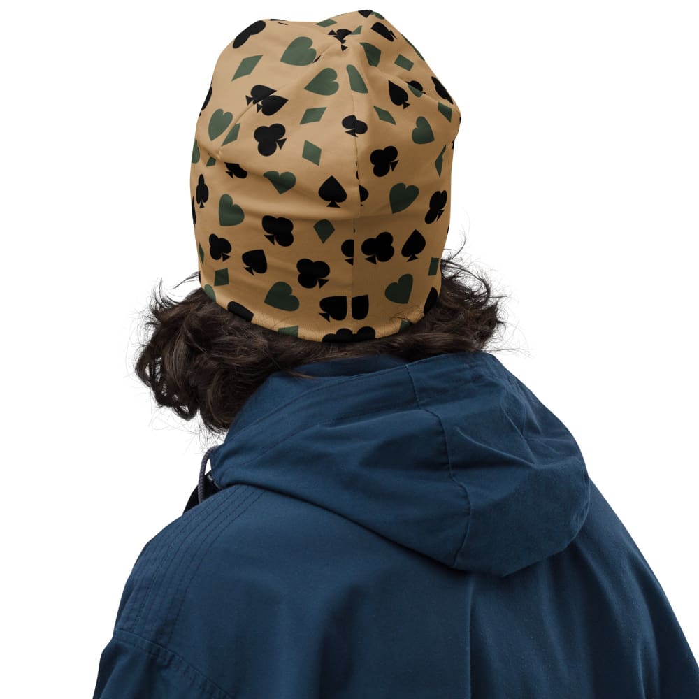 Poker Playing Card Suits CAMO Beanie