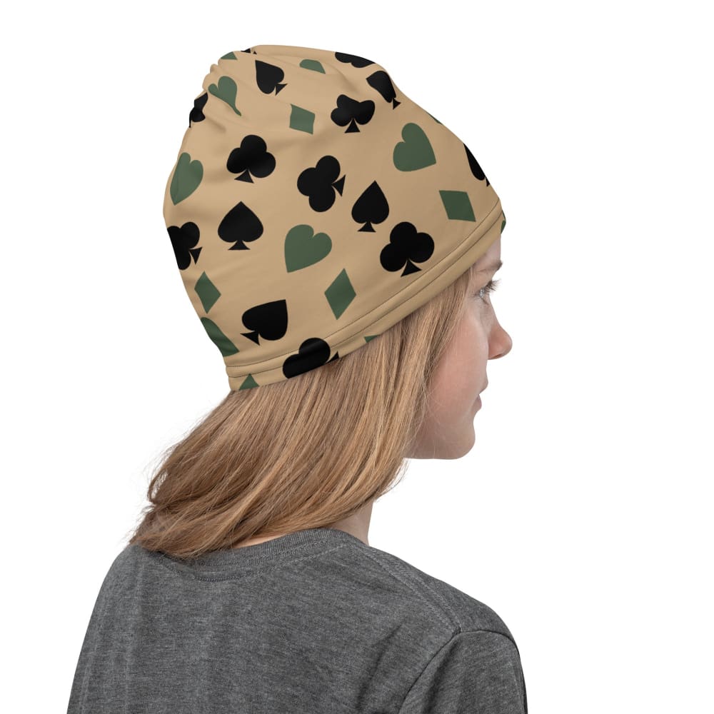 Poker Playing Card Suits CAMO Neck Gaiter