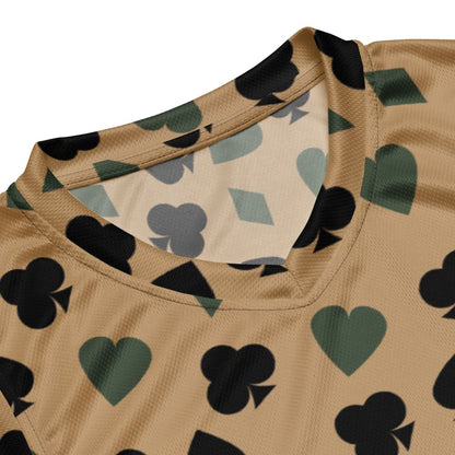 Poker Playing Card Suits CAMO unisex basketball jersey
