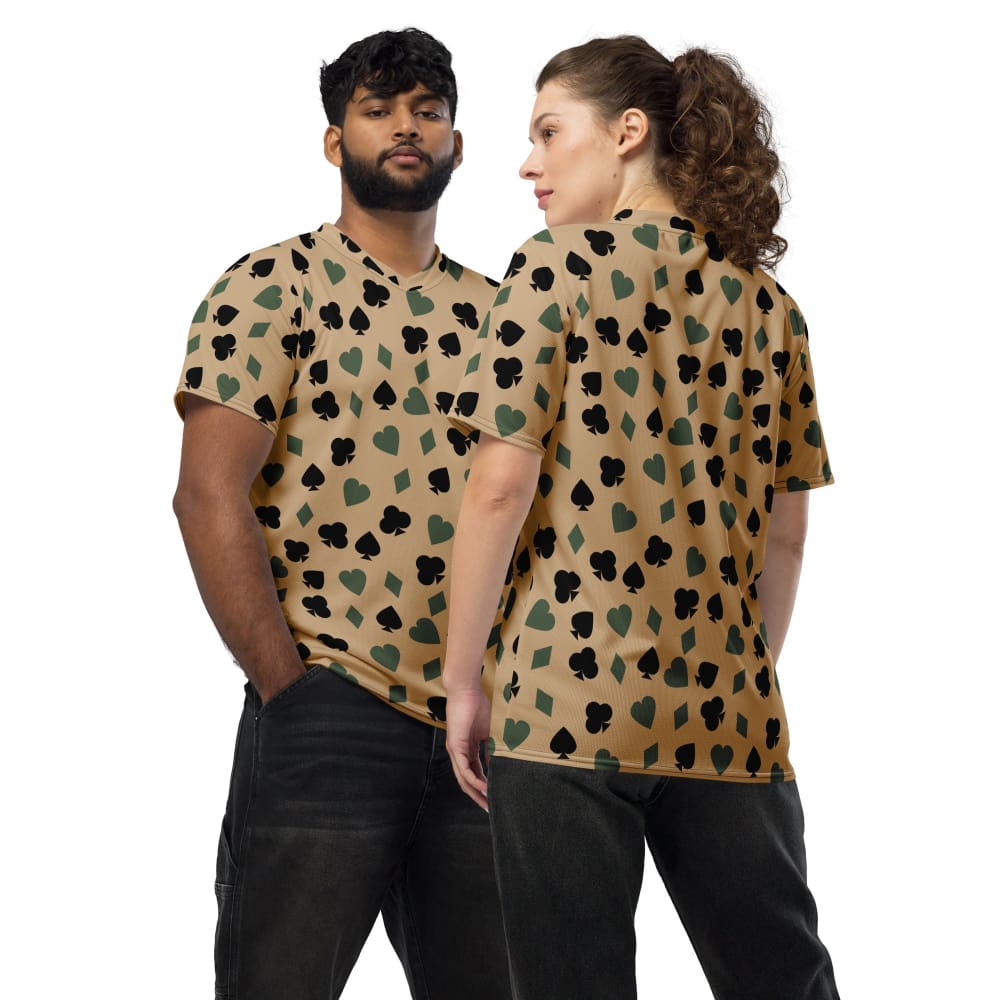 Poker Playing Card Suits CAMO unisex sports jersey - 2XS