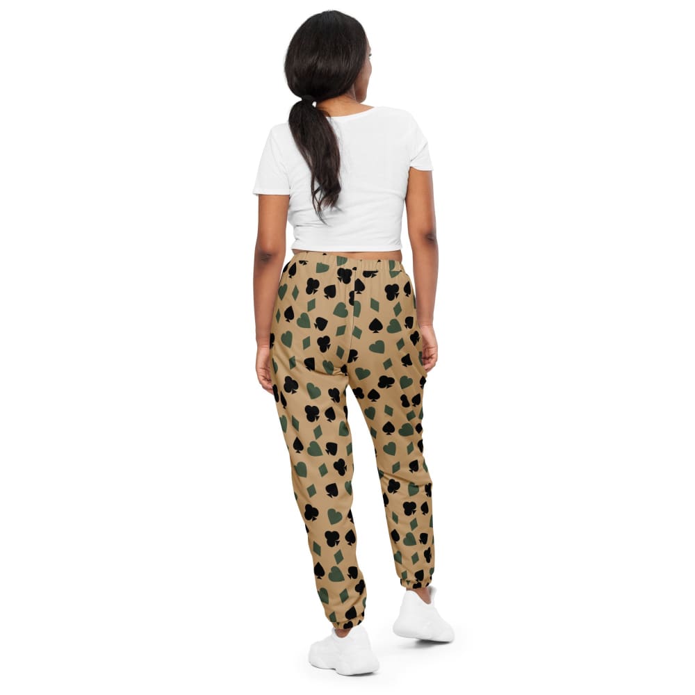 Poker Playing Card Suits CAMO Unisex track pants