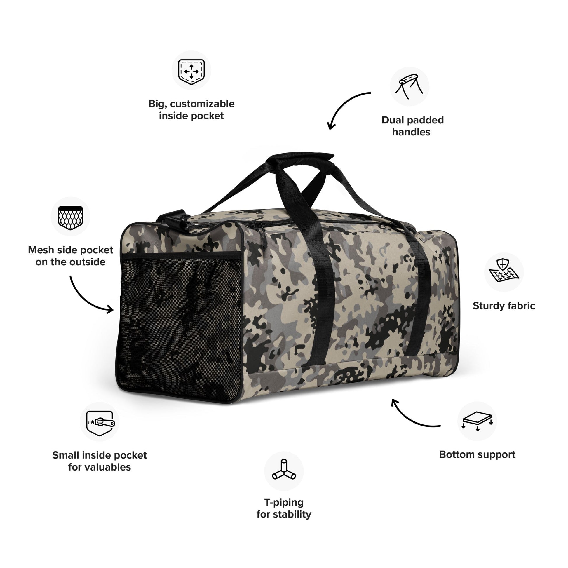 Polish Flecktarn Urban Anti-Terrorist CAMO Duffle Bag