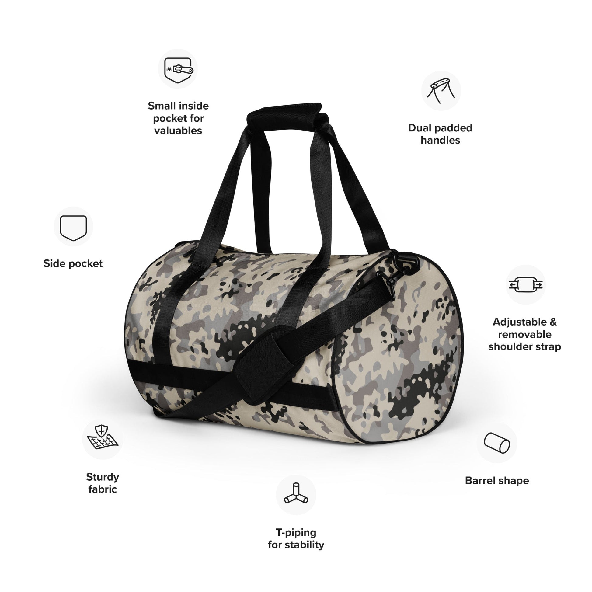 Polish Flecktarn Urban Anti-Terrorist CAMO Gym Bag