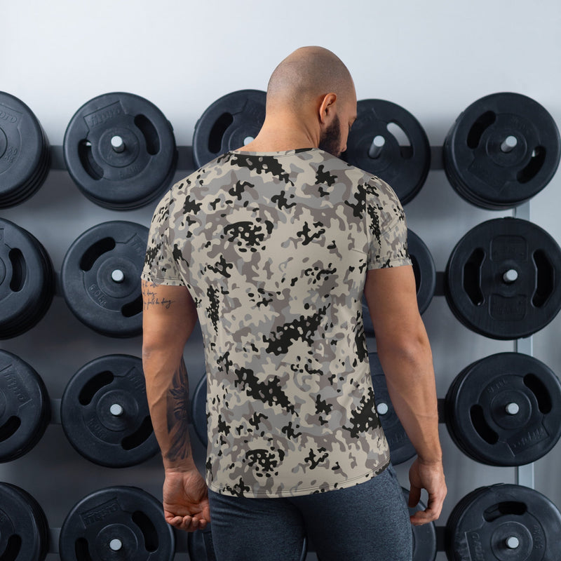 Flecktarn Polish Urban CAMO Mens Athletic T-Shirt - Shirt