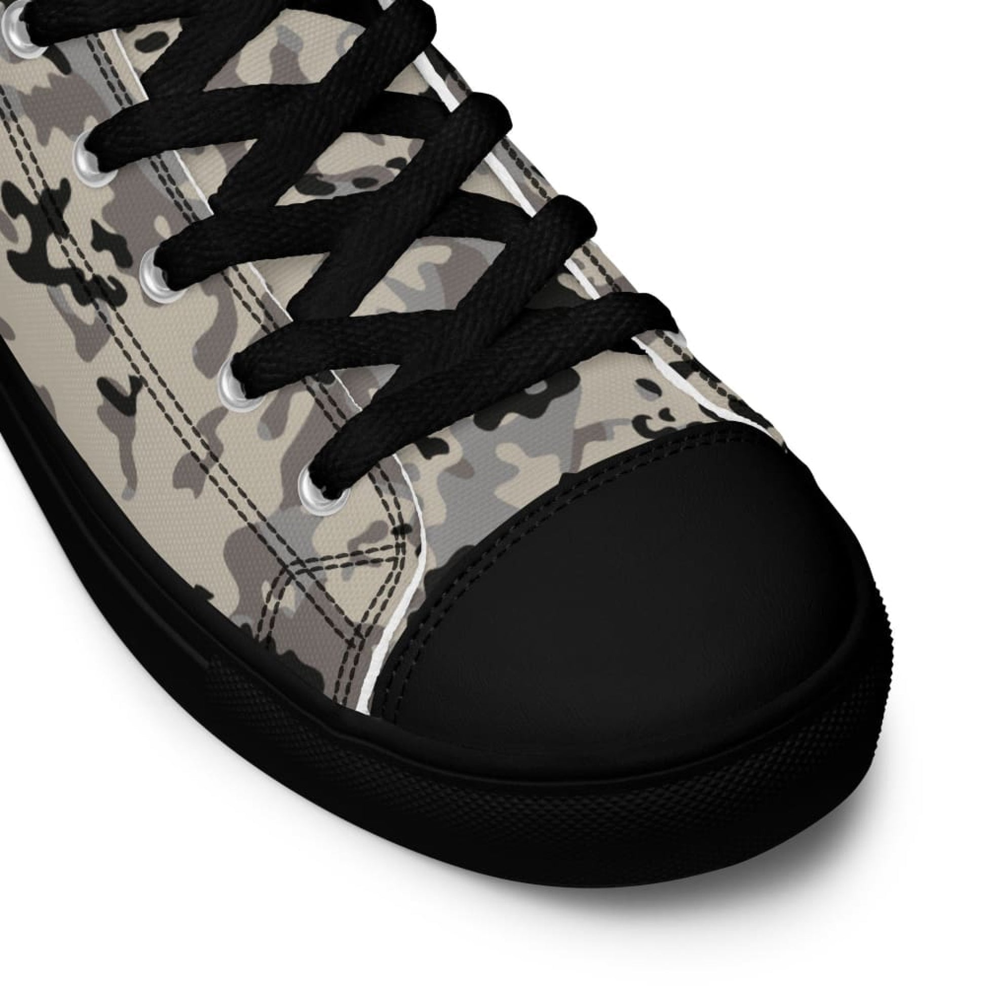 Polish Flecktarn Urban Anti-Terrorist CAMO Mens high top canvas shoes - High Top Canvas Shoes