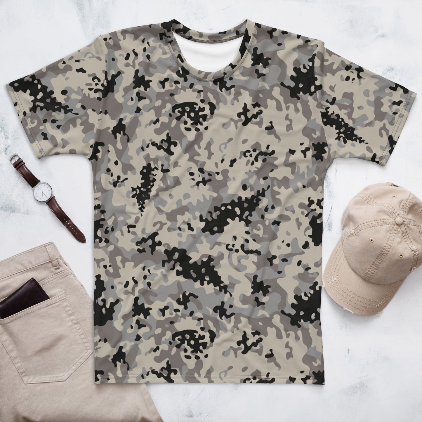 Polish Flecktarn Urban Anti Terrorist CAMO Mens T shirt XS Shirts