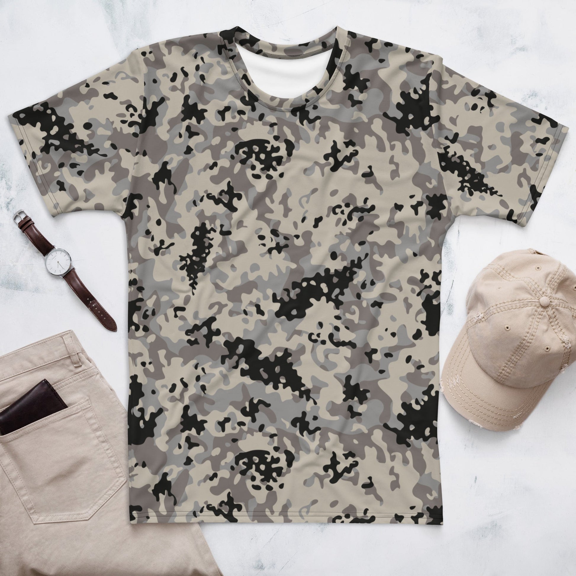 Polish Flecktarn Urban Anti Terrorist CAMO Mens T shirt XS Shirts
