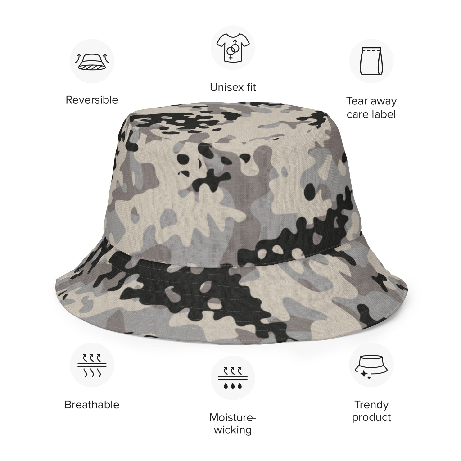 Polish Flecktarn Urban Anti-Terrorist CAMO Reversible bucket hat - Bucket Hats