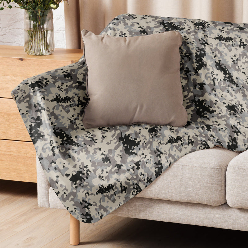 Flecktarn Polish Urban CAMO Sherpa Blanket