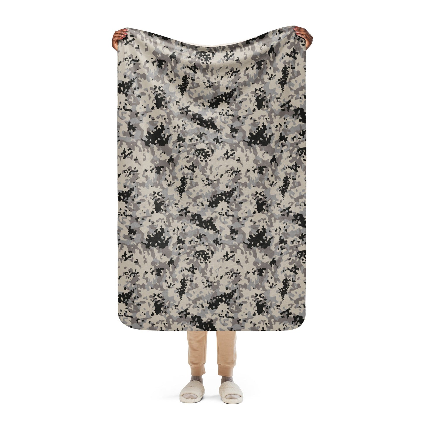 Polish Flecktarn Urban Anti-Terrorist CAMO Sherpa blanket - 37″×57″ - Blanket