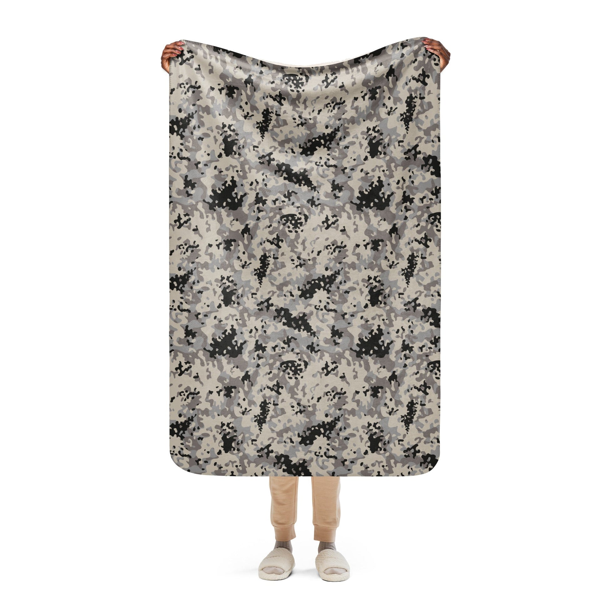 Polish Flecktarn Urban Anti-Terrorist CAMO Sherpa blanket - 37″×57″ - Blanket