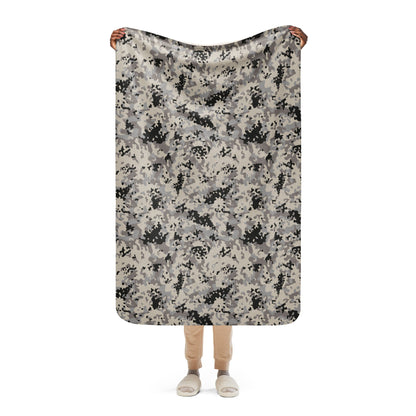 Polish Flecktarn Urban Anti-Terrorist CAMO Sherpa blanket - 37″×57″ - Blanket