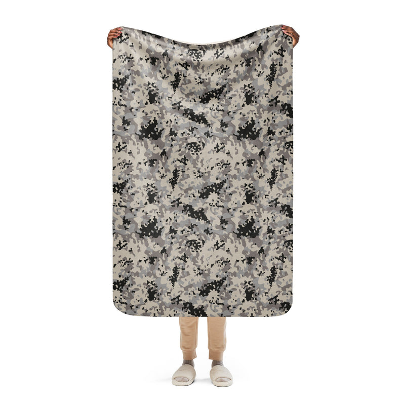 Flecktarn Polish Urban CAMO Sherpa Blanket - 37″×57″