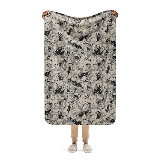 Flecktarn Polish Urban CAMO Sherpa Blanket - 37″×57″