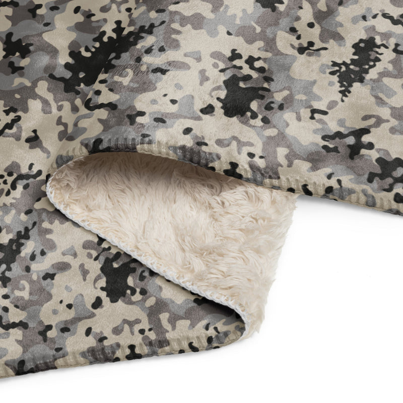 Flecktarn Polish Urban CAMO Sherpa Blanket