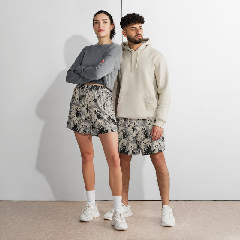 Flecktarn Polish Urban CAMO Unisex Athletic Long Shorts
