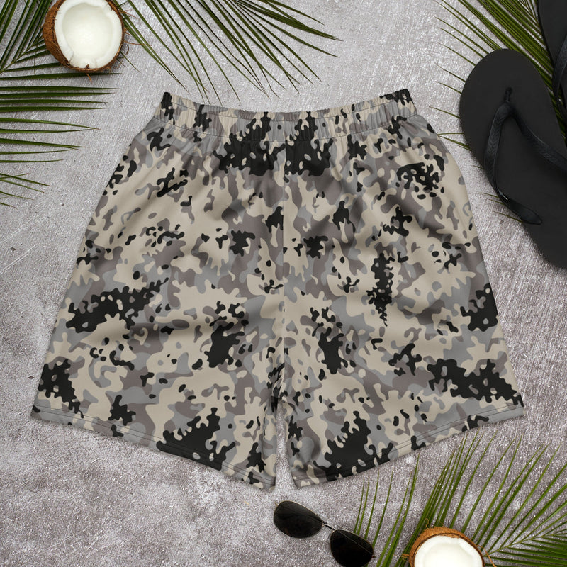 Flecktarn Polish Urban CAMO Unisex Athletic Long Shorts