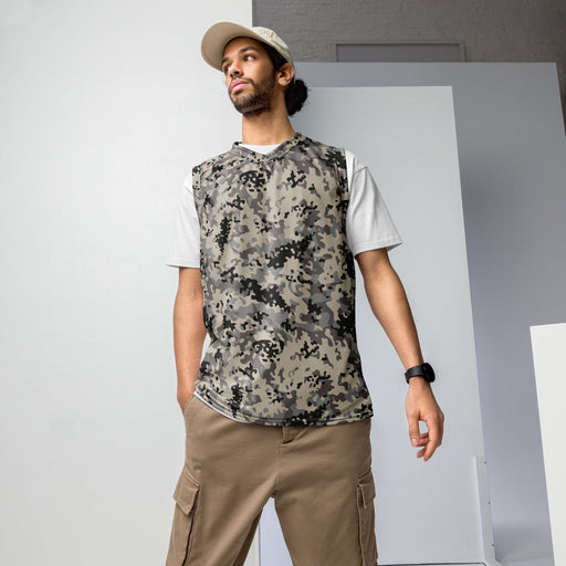 Flecktarn Polish Urban CAMO Unisex Basketball Jersey - 2XS