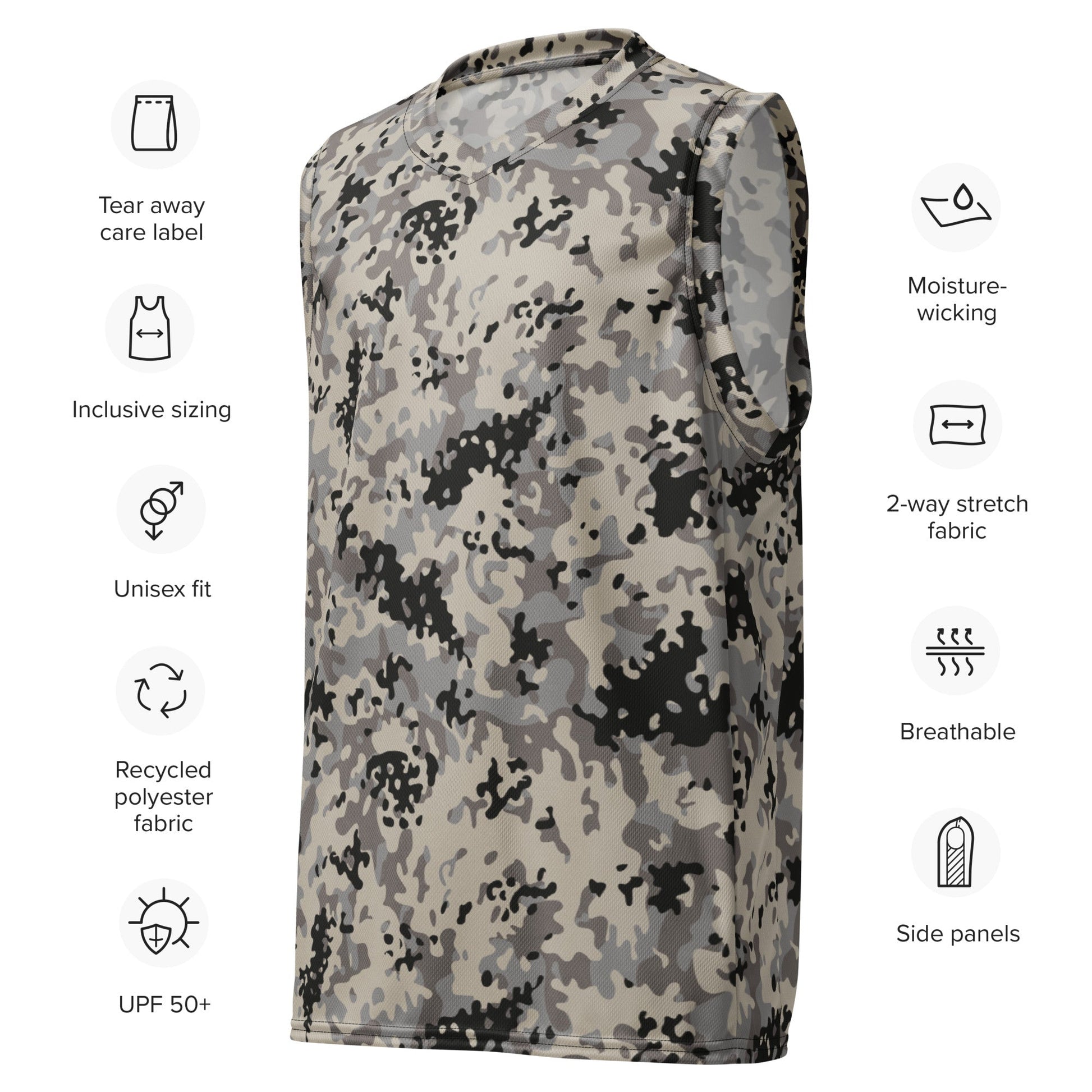 Polish Flecktarn Urban Anti-Terrorist CAMO unisex basketball jersey - Basketball Jerseys