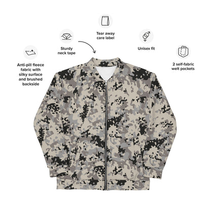 Polish Flecktarn Urban Anti-Terrorist CAMO Unisex Bomber Jacket - Jackets