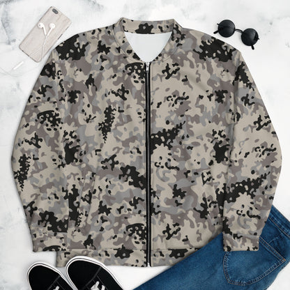 Polish Flecktarn Urban Anti-Terrorist CAMO Unisex Bomber Jacket - XS - Jackets