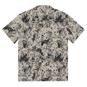 Flecktarn Polish Urban CAMO Unisex Short-Sleeve Button Shirt - 2XS - Button-Up