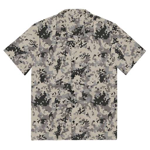 Flecktarn Polish Urban CAMO Unisex Short-Sleeve Button Shirt - 2XS - Button-Up