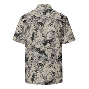 Flecktarn Polish Urban CAMO Unisex Short-Sleeve Button Shirt - Button-Up