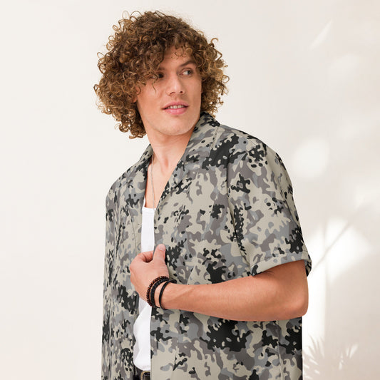 Polish Flecktarn Urban Anti-Terrorist CAMO Unisex button shirt - Button Shirts