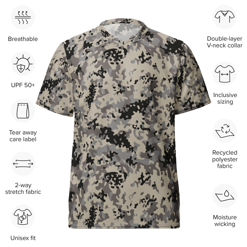 Flecktarn Polish Urban CAMO Unisex Sports Jersey