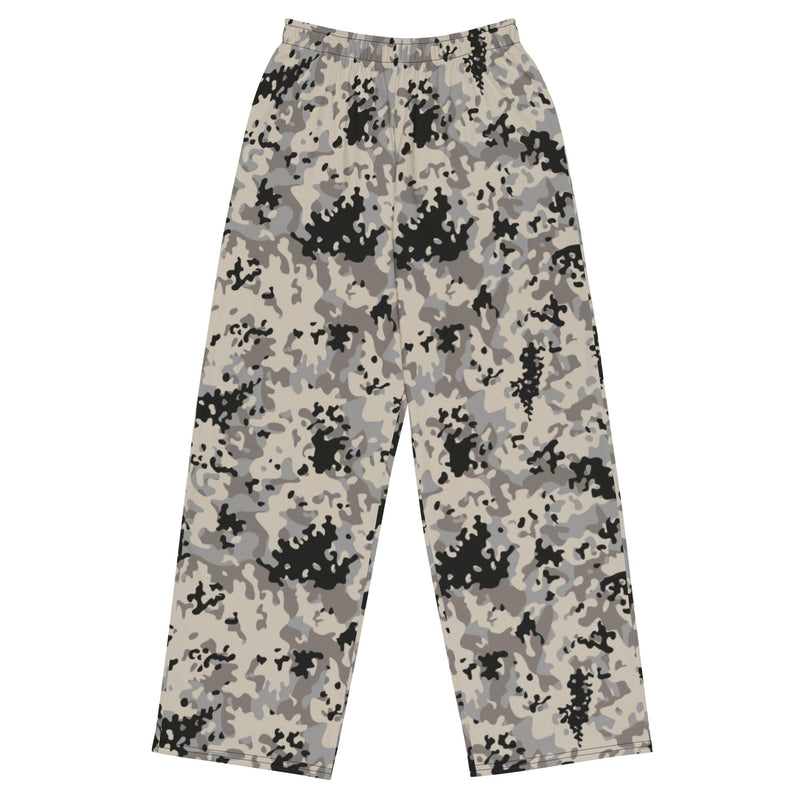 Flecktarn Polish Urban CAMO Unisex Wide-Leg Leisure Pants - 2XS - Pant