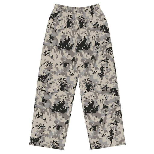 Flecktarn Polish Urban CAMO Unisex Wide-Leg Leisure Pants - 2XS - Pant