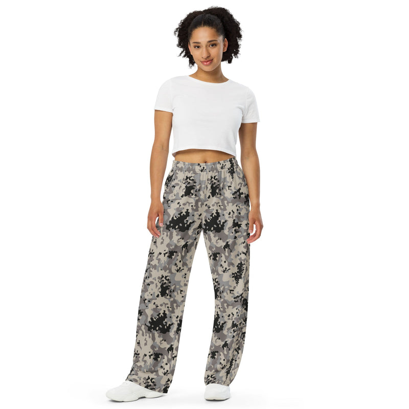 Flecktarn Polish Urban CAMO Unisex Wide-Leg Leisure Pants - Pant