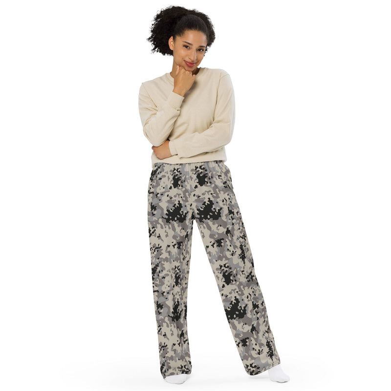 Flecktarn Polish Urban CAMO Unisex Wide-Leg Leisure Pants - Pant