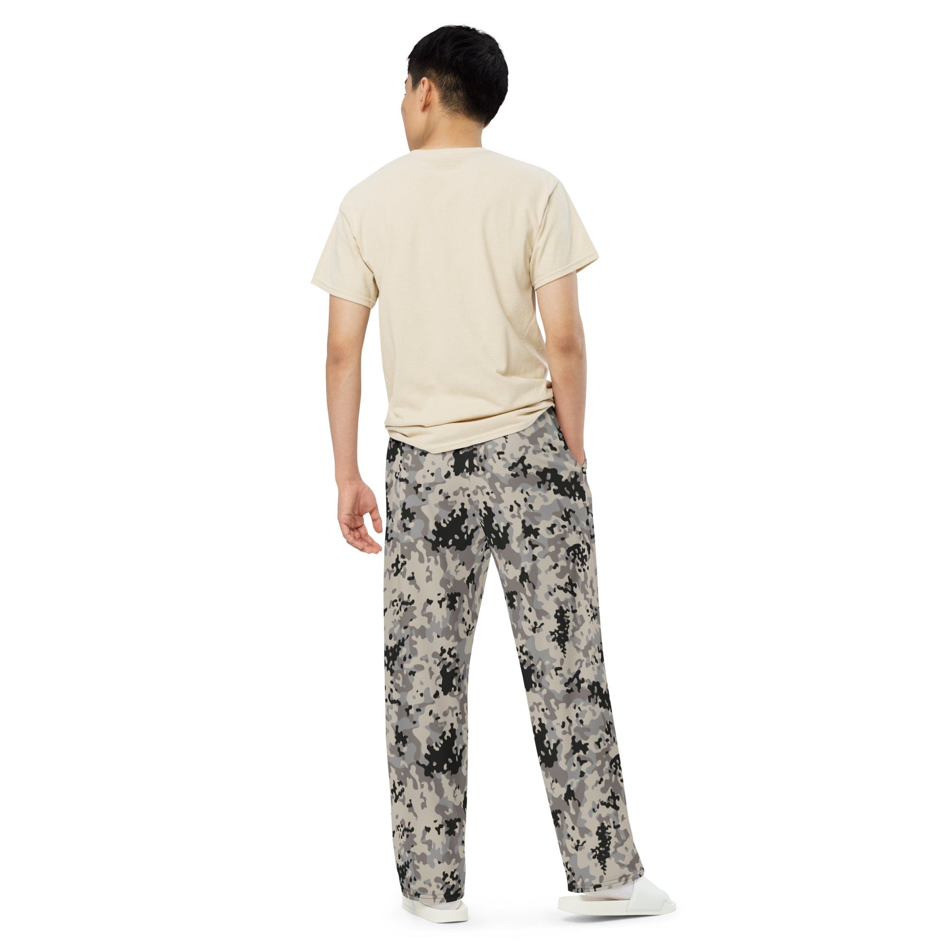 Polish Flecktarn Urban Anti-Terrorist CAMO Unisex Wide-leg Pants - Wide-Leg