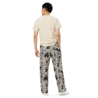 Polish Flecktarn Urban Anti-Terrorist CAMO Unisex Wide-leg Pants - Wide-Leg