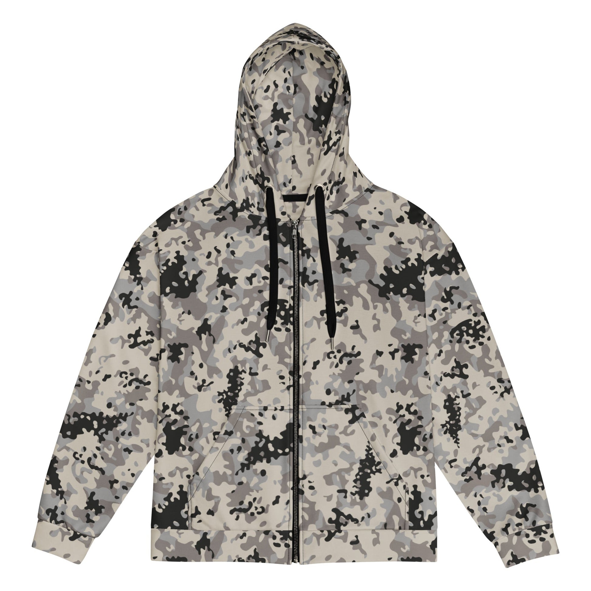 Polish Flecktarn Urban Anti-Terrorist CAMO Unisex Zip Hoodie - 2XS