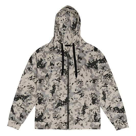 Polish Flecktarn Urban Anti-Terrorist CAMO Unisex zip hoodie - 2XS - Zip Hoodies