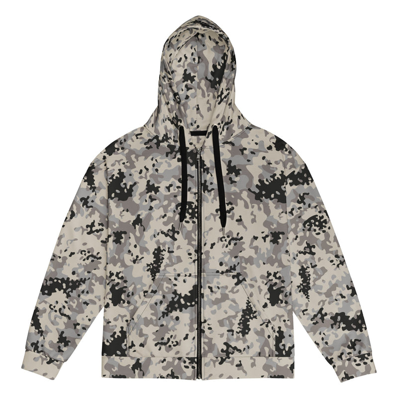 Flecktarn Polish Urban CAMO Unisex Zip Hoodie - 2XS