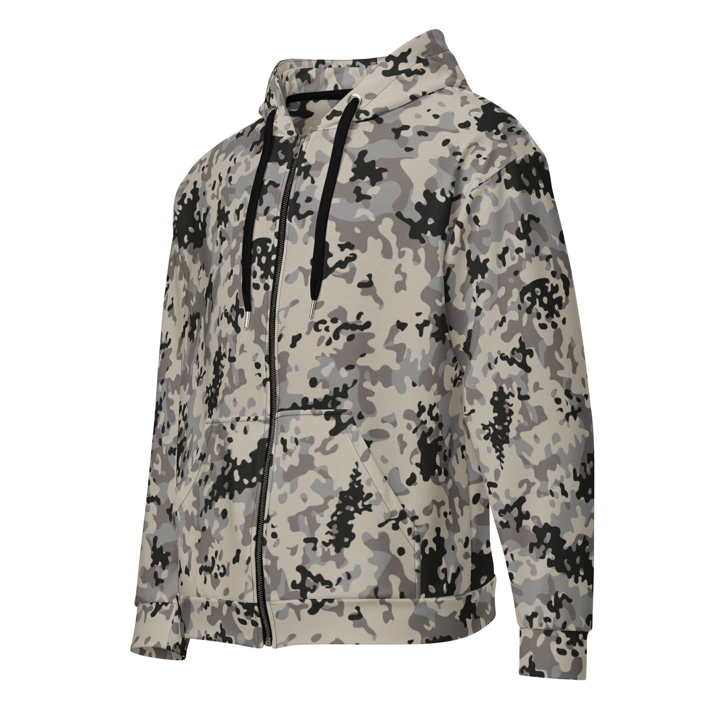 Polish Flecktarn Urban Anti-Terrorist CAMO Unisex Zip Hoodie